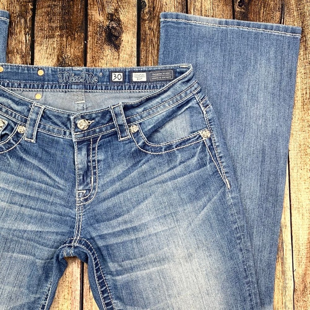 🚫SOLD! 👖|•MISS ME•| Signature Boot Jeans 30x33 L - Picture 5 of 8